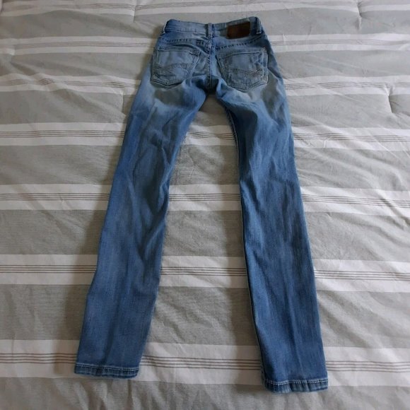 BKE ALEC Men's Size 26R (25x29) Skinny Straight Leg Denim Blue Jeans Stretch - Picture 3 of 9